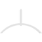 Ekena Millwork Archdale Architectural Grade PVC Gable Bracket, 96"W x 56"H x 4"D x 4"F, 14/12 Pitch GBP096X56X0404ARC00 - alternate 2